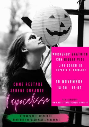 Come restare sereni durante l'apocalisse - Workshop gratuito con Giulia Viti