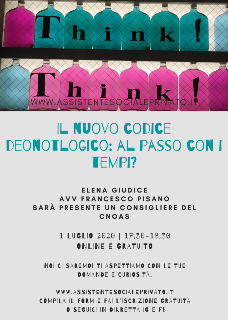 Il nuovo codice deontologico: al passo con i tempi? - WEBINAR GRATUITO